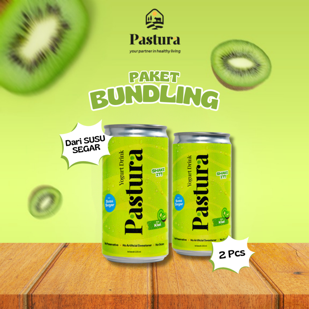 

Yogurt Drink Pastura, Kiwi Paket Bundling 2Pcs