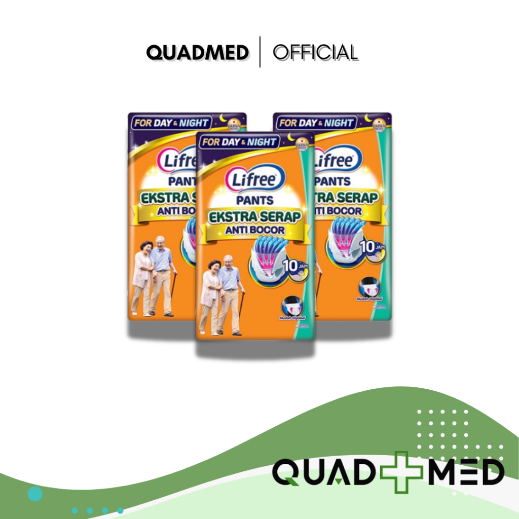 Lifree Popok Celana Dewasa Satuan Ukuran L - Lifree Pants Lifree Sachet Renceng  L (1pcs)