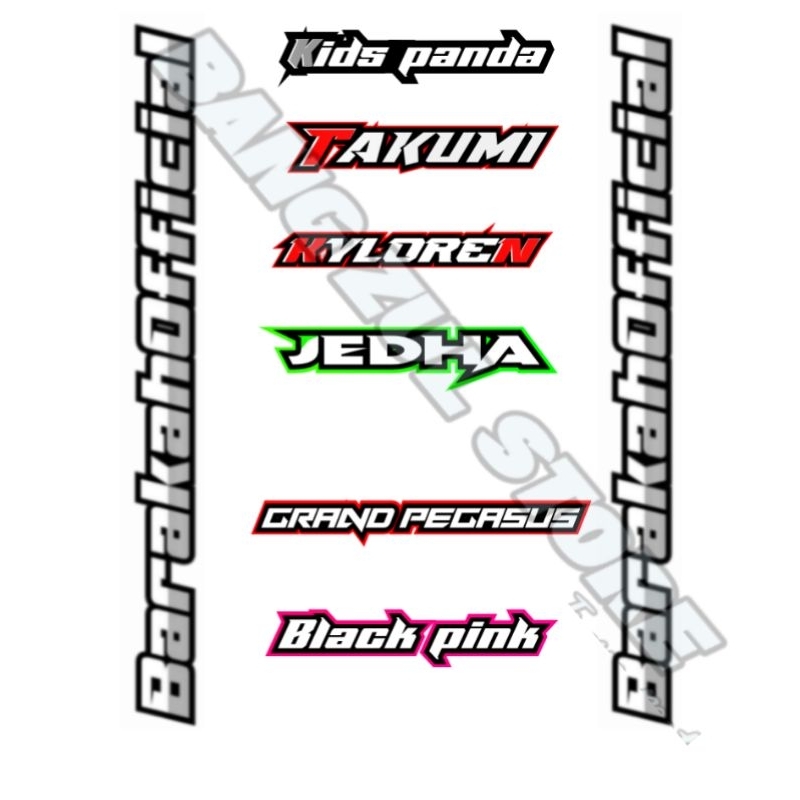 

Stiker Julukan Miniatur Bus Plastik (Cutting)