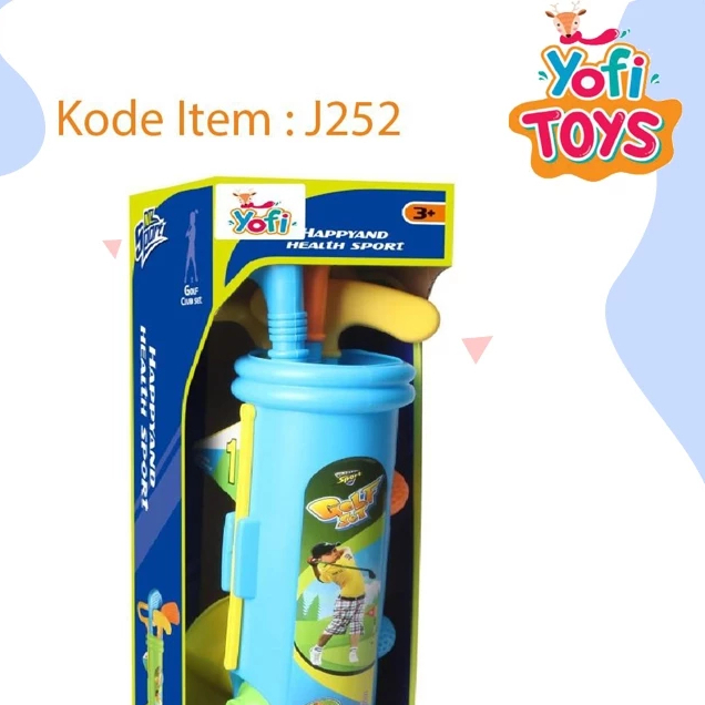 Yofi Toys Golf Bucket Non Electric Mainan Anak J252