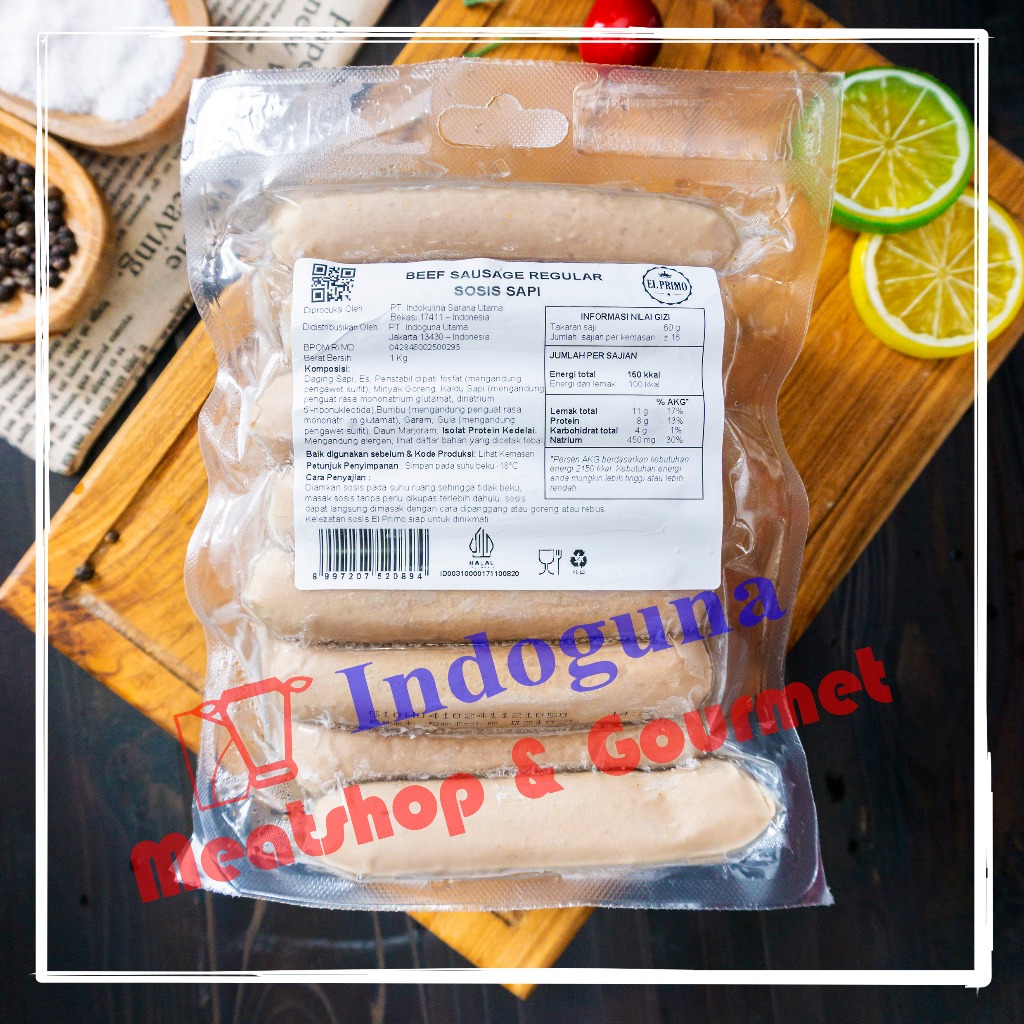 

El Primo Beef Sausage Regular 1Kg