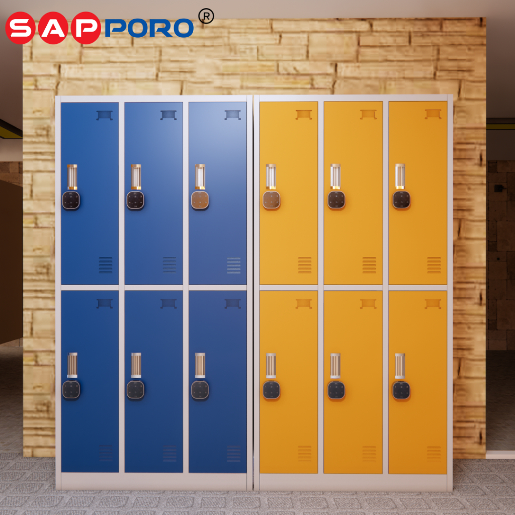 SAPPORO ESSEN 6 - Loker Besi 6 Pintu | Steel Locker 6 Doors