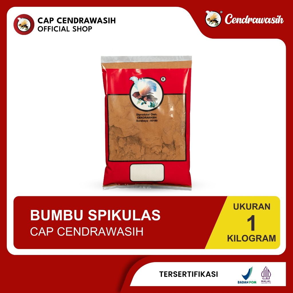 

Cap Cendrawasih Bumbu Spikulas 1kg