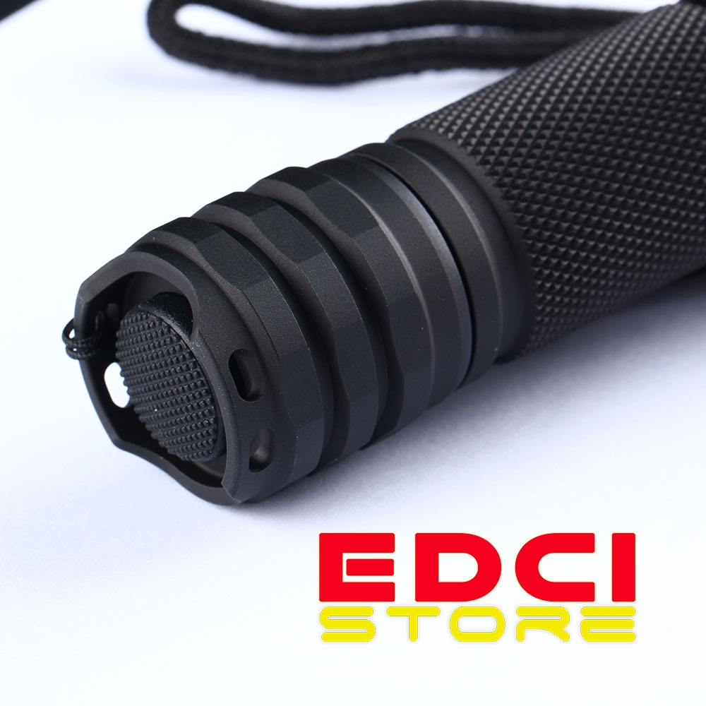 Senter Convoy C8+ with Luminus SFT40 3000K, 8A Buck Driver - Hitam, Senter Saja