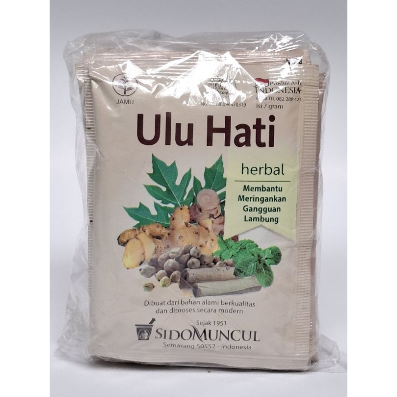 

Jamu uluhati sido muncul kemasan pack isi 10sachet