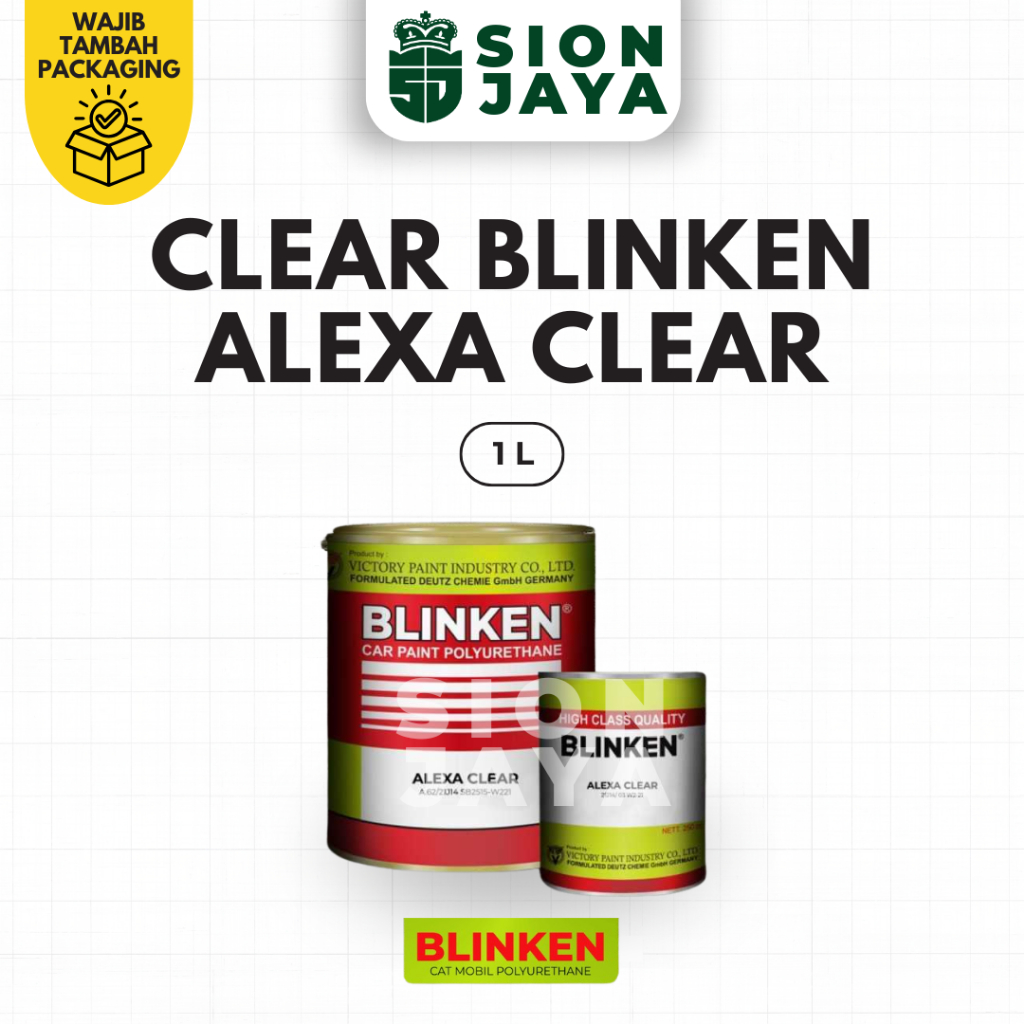 [1 Kg] Pernis Motor / Varnish Mobil / Clear Blinken Polyurethane Alexa + Hardener