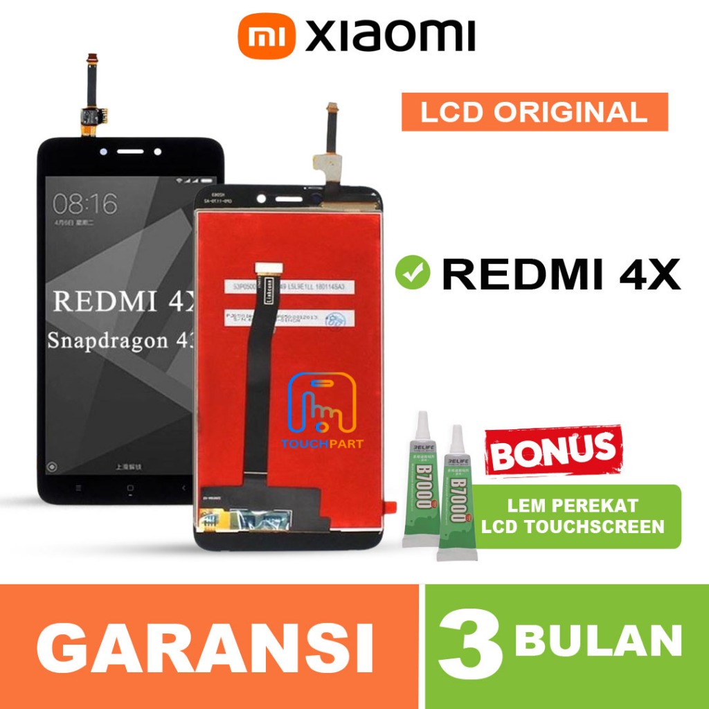 Xiaomi LCD Original Redmi 4X Fullset Touchscreen