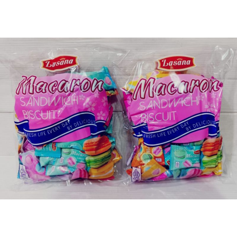 

Lezatoz_Genz Lianggui Lasana Macaron Sandwich Biskuit Isi 50