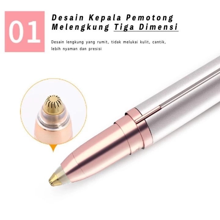 Alat Cukur Alis Elektrik Recharges [Usb ]Alat Pencukur Bulu Alis Guard Wing Portable