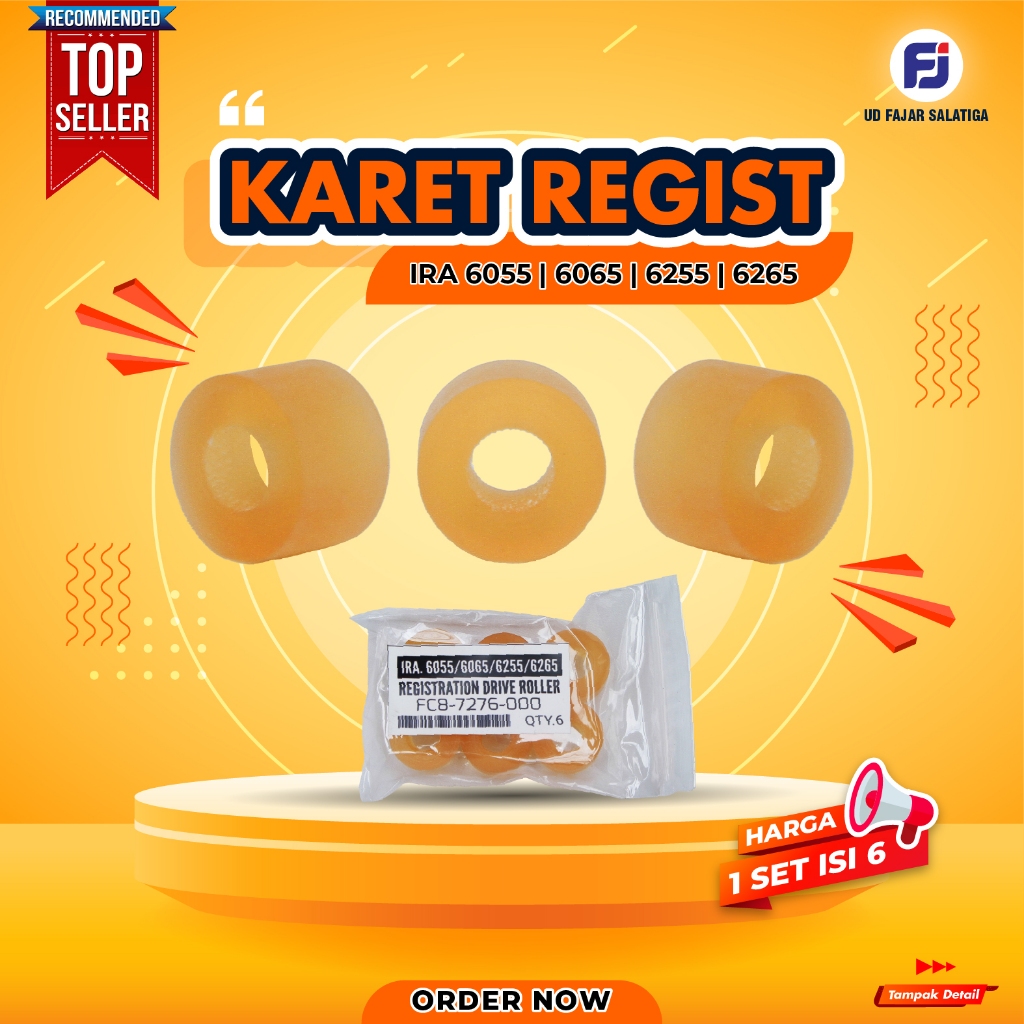 KARET REGIST IRA ADV 6065 6275 BAHAN VU TEBAL KERAS AWET