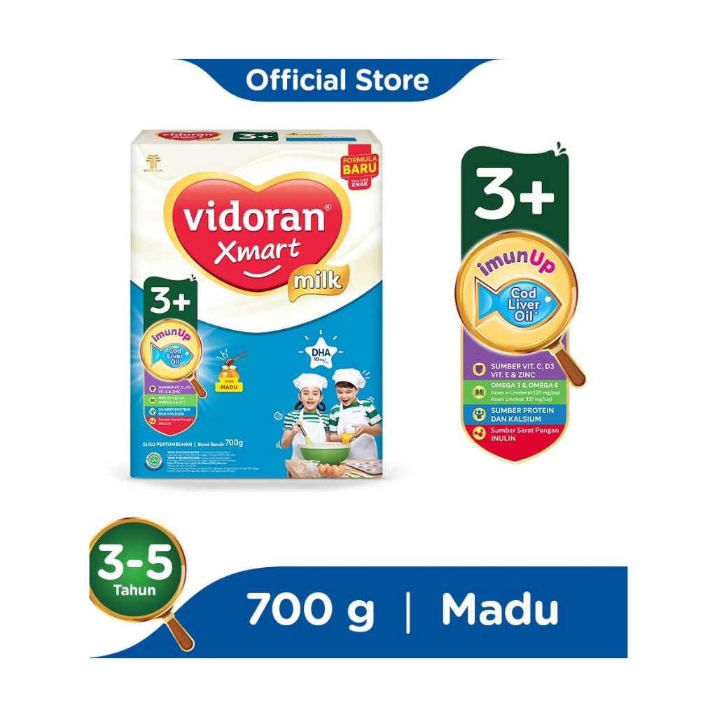 Vidoran 3+ Madu dan Vanila 925gm exp FEBUARI 2027