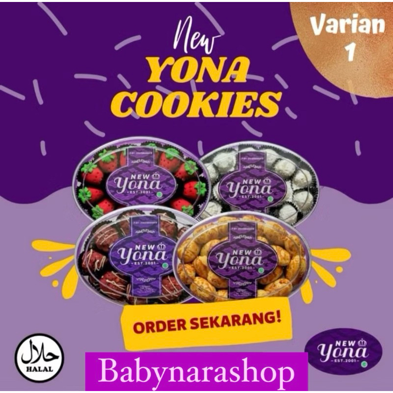 

Kue New Yona Cookies, Kue Kering Kekinian Banyak Varian Rasa , Kue viral enak murah / EXP 2026