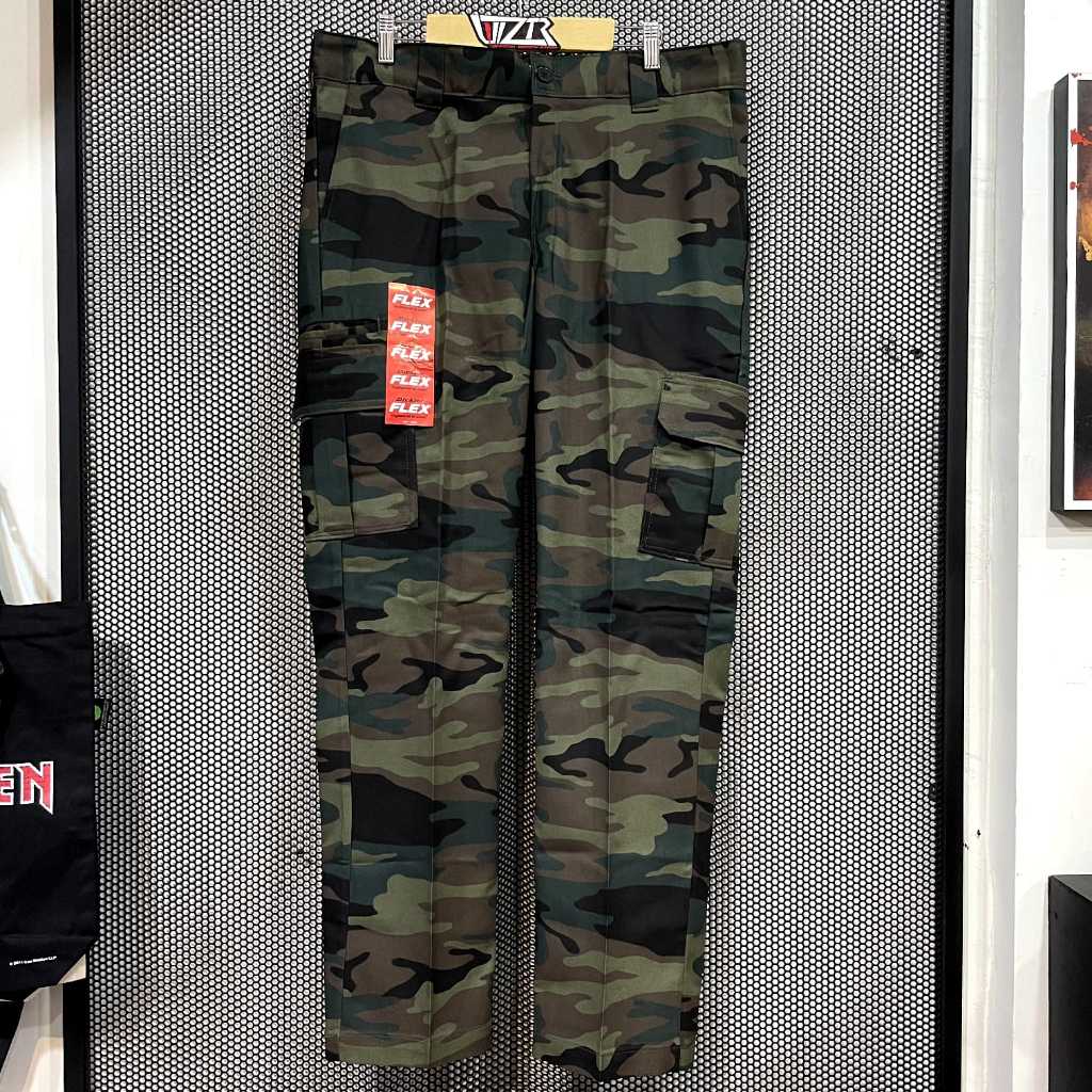 Longpants Official DICKIES CARGO PANTS SLIM FIT 594 Camo Original