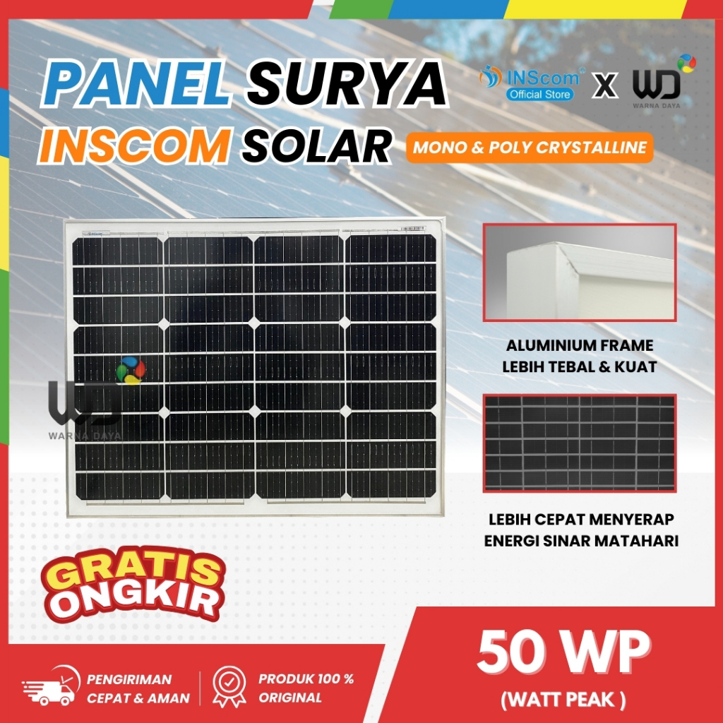 PANEL SURYA INSCOM 50WP MONO & POLY