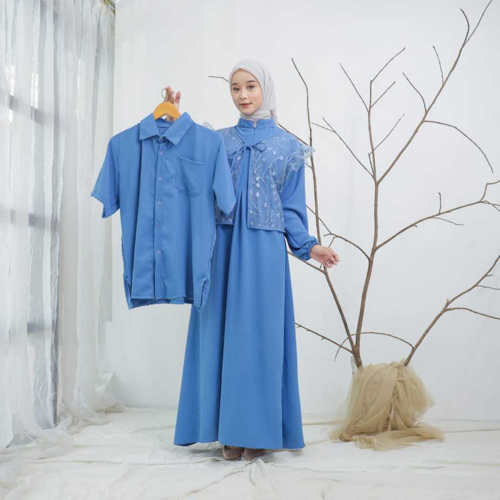Gamis Couple Suami Istri 2026 Cp Ghamis Kapel Baju Sepasang Hari Raya Sarimbit Gamiss Plus Koko Baju
