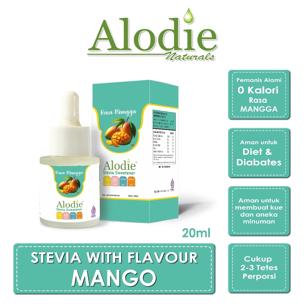 

Stevia Alodie Natural Sweetener Rasa Mangga
