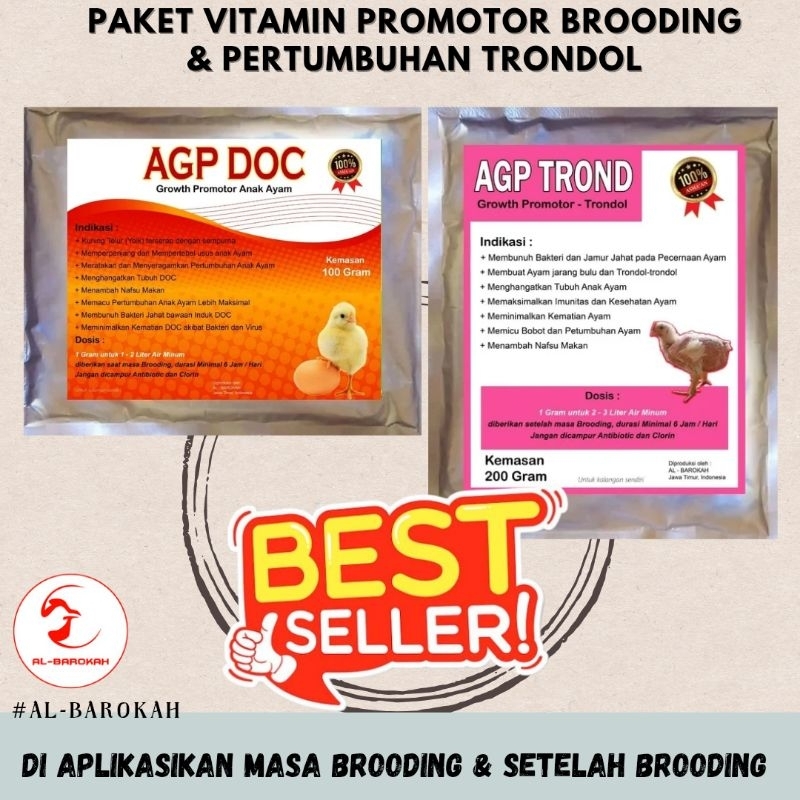 Paket Vitamin ayam- Agp Promotor anak ayam & Pertumbuhan trondol-Vitamin Ayam Broiler