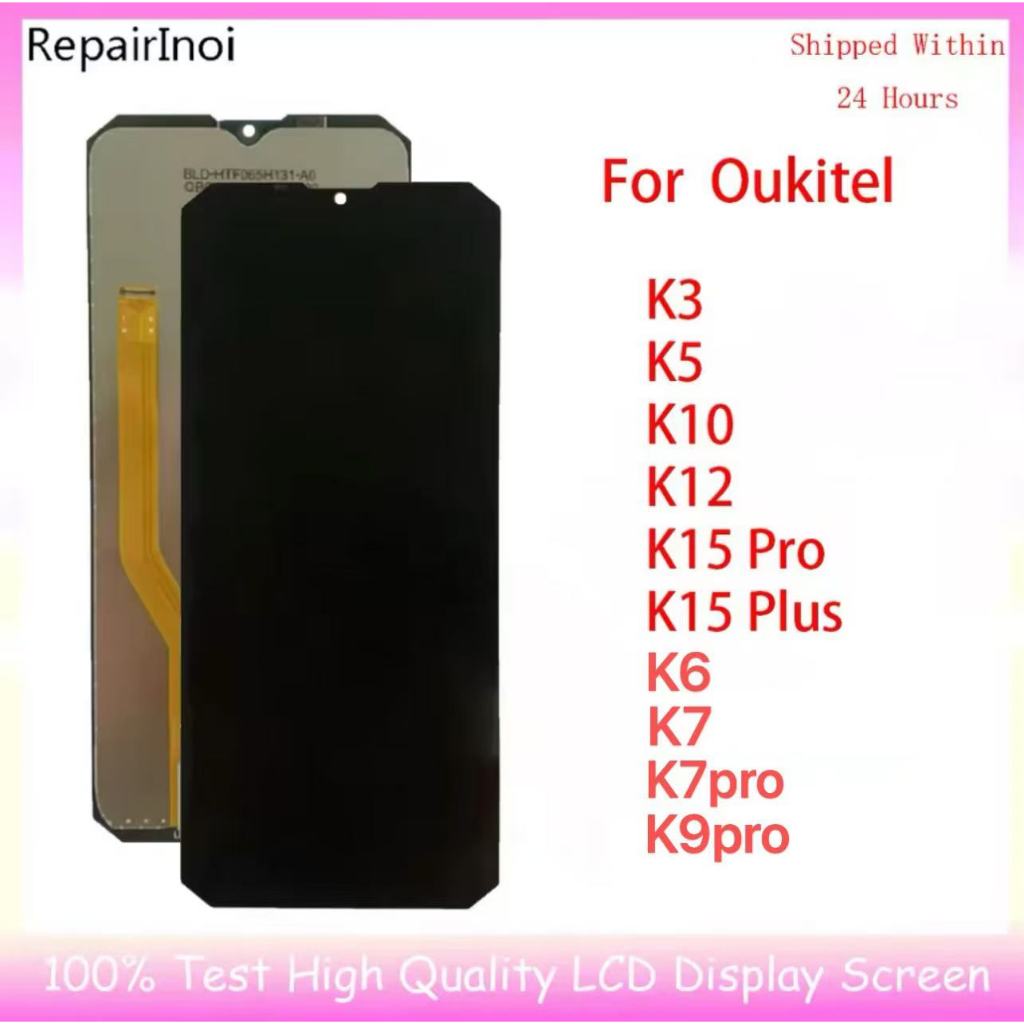 6.52" Original For OUKITELK3 K5 K12 K15 Plus K6 K7 K7pro K10 K15pro LCD Display + Touch Screen Assem