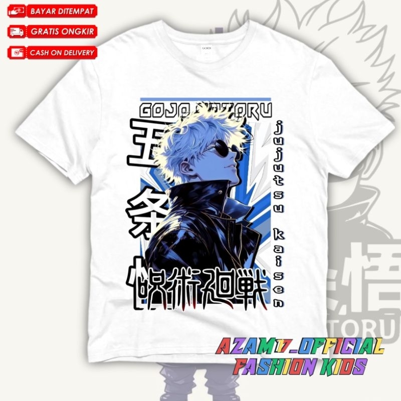 Kaos Anak Baju Anak Jujutsu Kaisen Satoru Gojo Free Nama / Kaos Tshirt Anak Gojo Satoru From Jujutsu