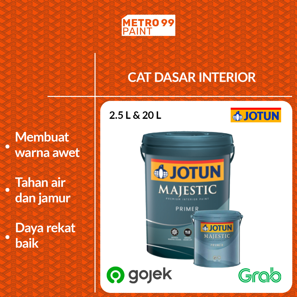 Cat Dasar Tembok Jotun Majestic Primer 20 Liter / 1 pail (20 kg)