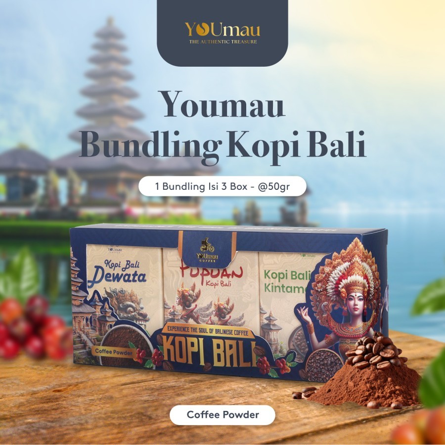 

Youmau Bundling Kopi Bali 150gr (50gr x 3)