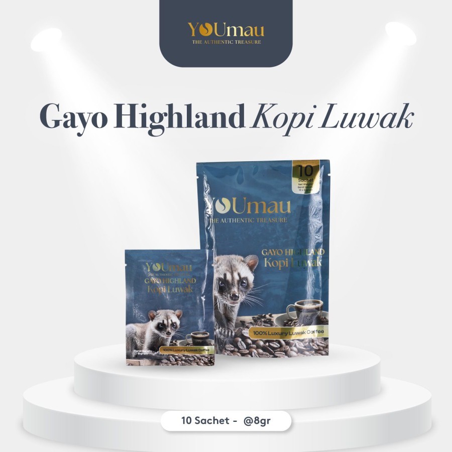 

Youmau Gayo Highland Kopi Luwak (10 sachet x 8gr)