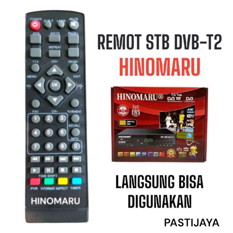 REMOT REMOTE HINOMARU DVB T2  STB HINOMARU REMOTE SET TOP BOX LANGSUNG BISA DIGUNAKAN TANPA SETTING