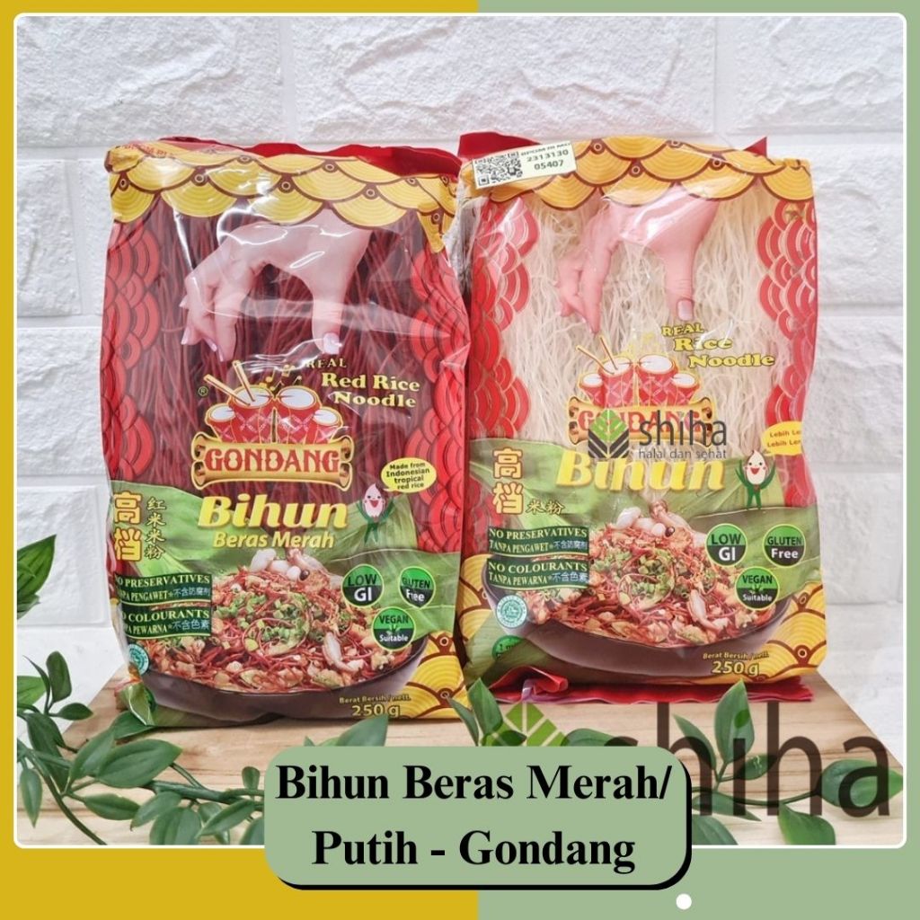 

SHIHA - Bihun Gondang Beras Putih Merah 250gr l Gluten Free l Low GI