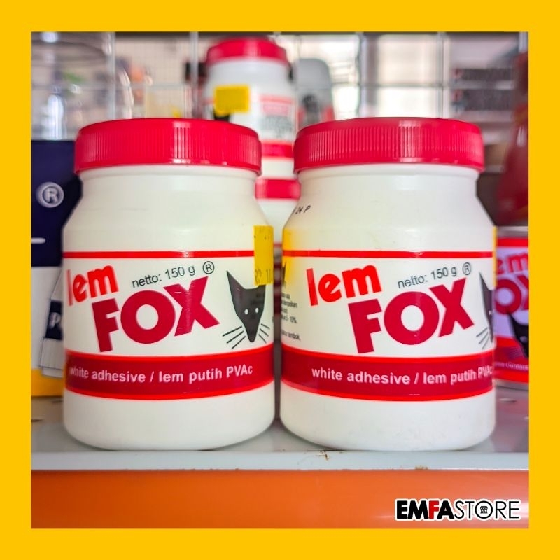 

Lem Fox PVAC Botol 150g | Lem ATK Serbaguna