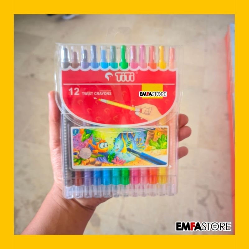 

Crayon Putar Titi / Twist Crayon 12 Warna Super