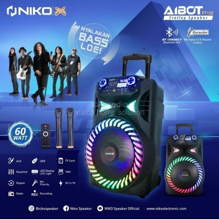 Niko Speaker Aibot PT120 | Portable Speaker meeting 12inch