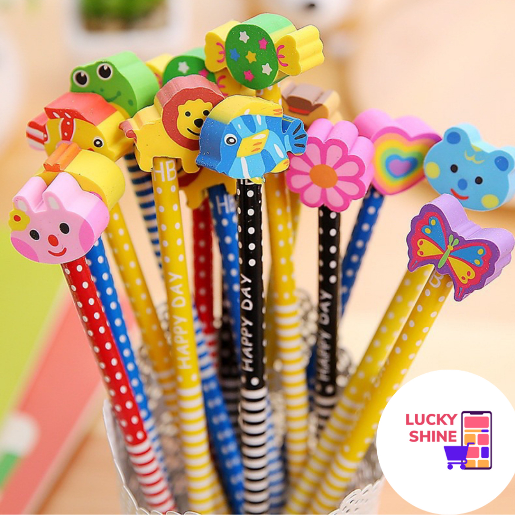 

CT PENSIL TULIS KARAKTER + PENGHAPUS LUCU / PENSIL KARAKTER UNIK LUCU / PENSIL FANCY ADA PENGAPUS PENSIL