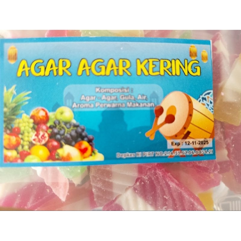 

Manisan Agar Agar Kering / Agar Agar Manis 400 Grm