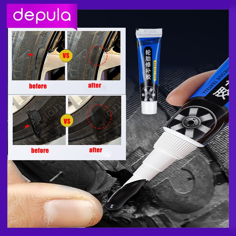60ml Lem Perbaikan Ban Lem Ban Hitam Roda Kendaraan Lem Ban Roda Kendaraan Alat Tambal Ban