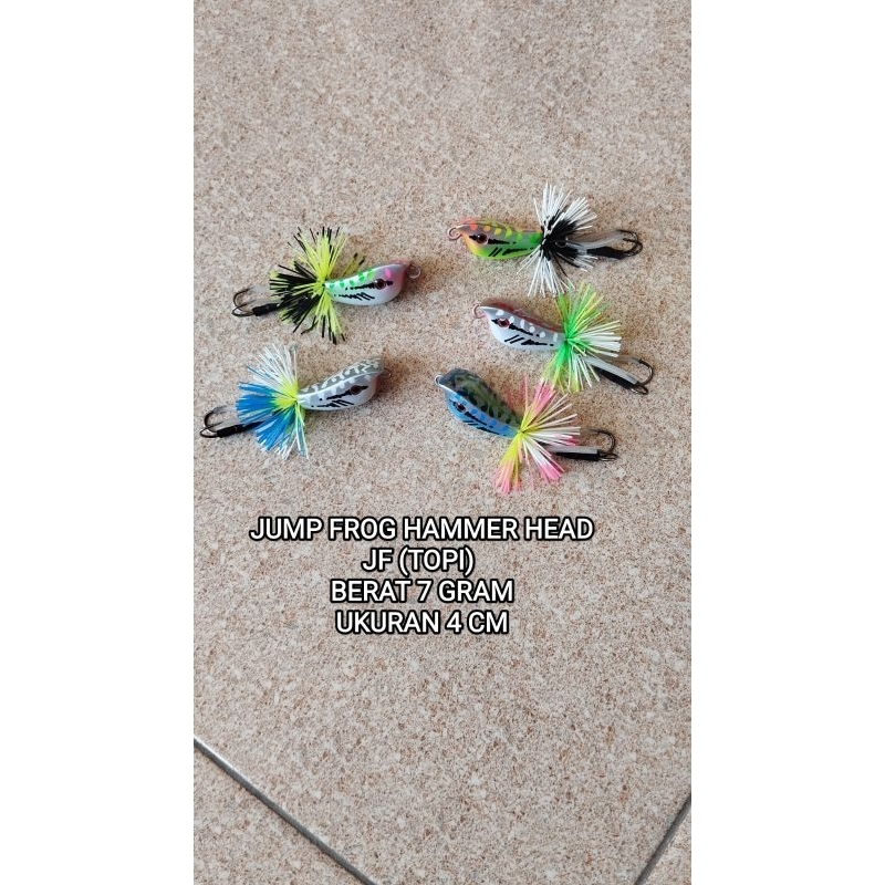 Umpan Casting Jump Frog Topi Hammer head 4 cm