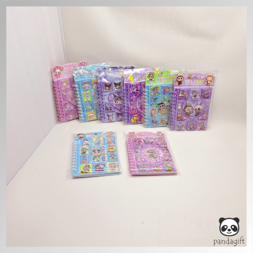 

Aesthetic 3D Water Buku Tulis / Note Book Motif + Sticker Premium Edition L*bubu - GG0456