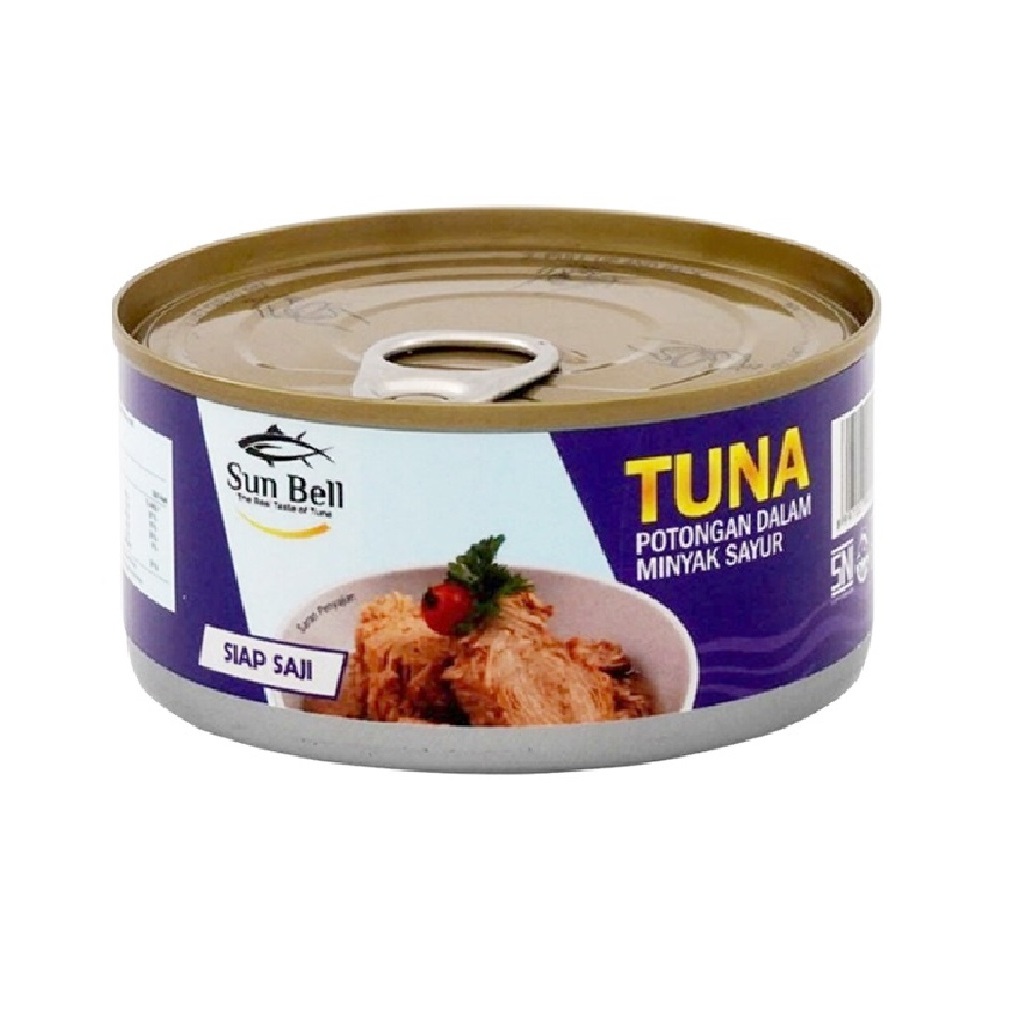 

tuna chunk dalam minyak sunbell 185