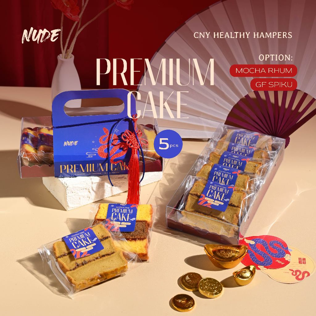 

Premium Gluten Free Spikoe / Mocha Cake | 5 pcs Spiku Sehat CNY parcel Hampers Imlek NUDE - Spikoe