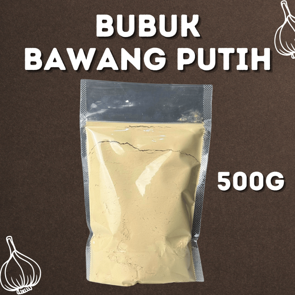 

500 GR Bubuk Bawang Putih Asli Organik Berat 500G Garlic Powder Kualitas Premium