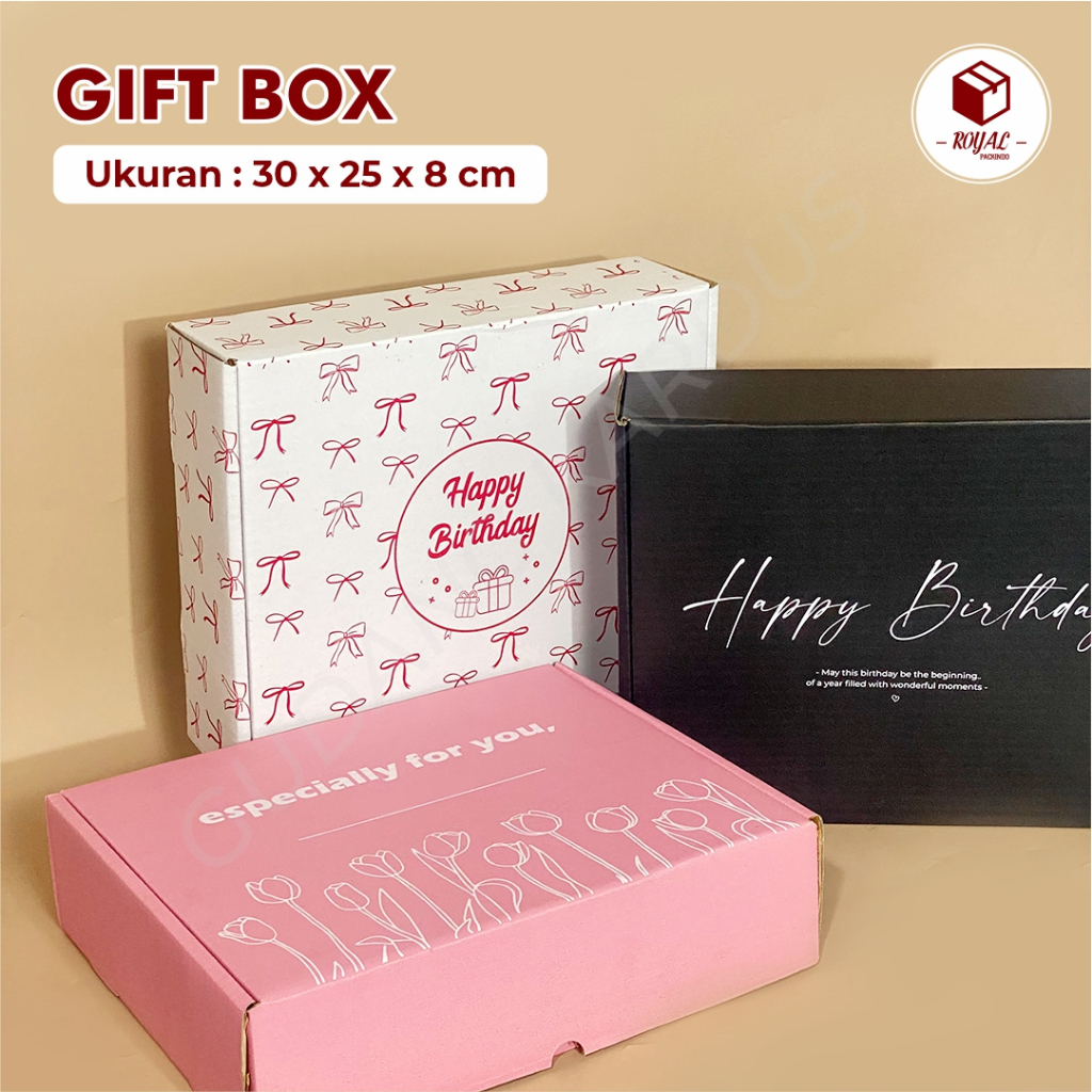 

KOTAK KADO/GIFTBOX PRINTING - UK. 30 x 25 x 8 cm HampersBox/Hampers/GiftBox/KotakKado/KotakHadiah/Kardus/BoxUlangTahun/SetHadiah/BoxPackaging/BOXVALENTINE