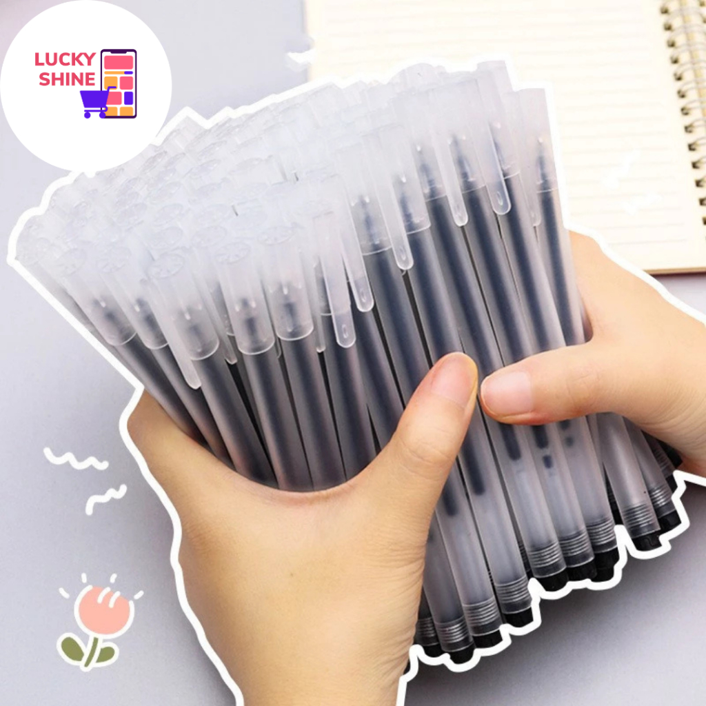 

CT PENA TRANSPARANT PULPEN GEL 0,5MM PENA PULPEN BOLPOIN TINTA GEL CAIR PENA / PEN GEL IMPORT/ PENA TINTA ALAT TULIS SEKOLAH KANTOR