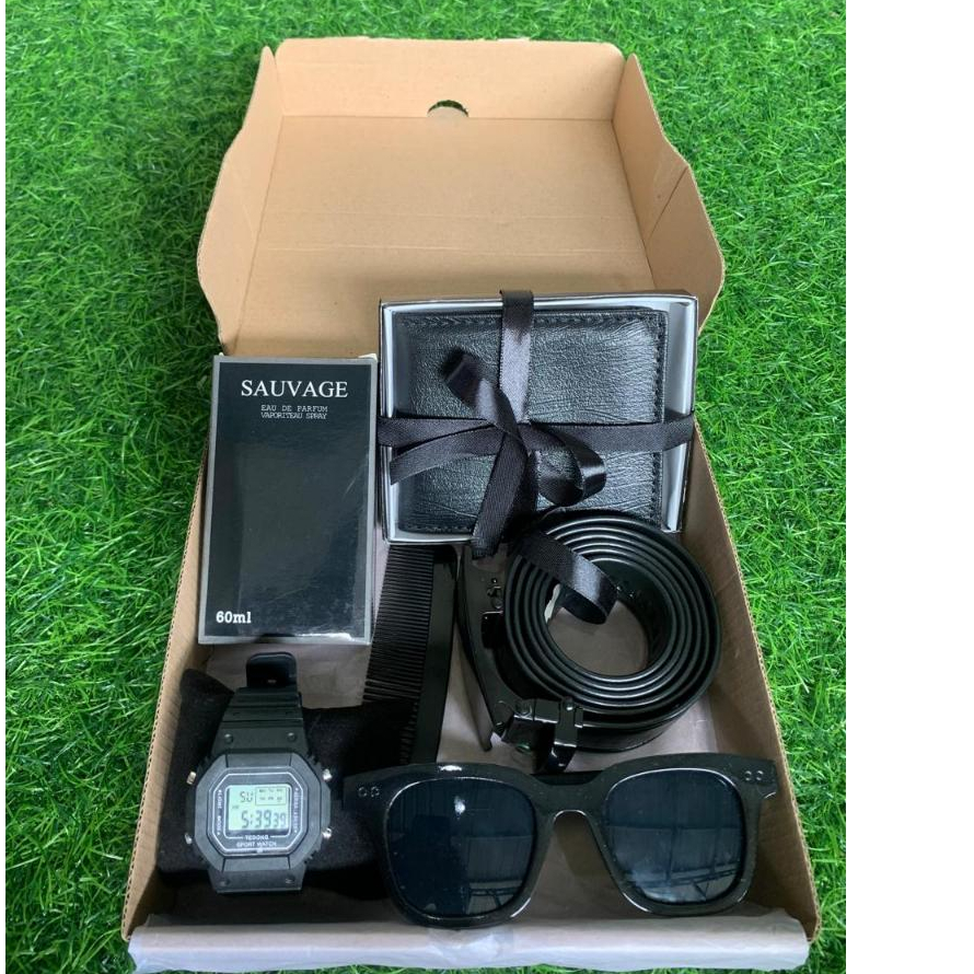 HAMPERS KADO COWOK - GIFT BOX - JAM TANGAN HITAM - KADO ULANGTAHUN - KADO WISUDA KADO PACAR PAKET LE