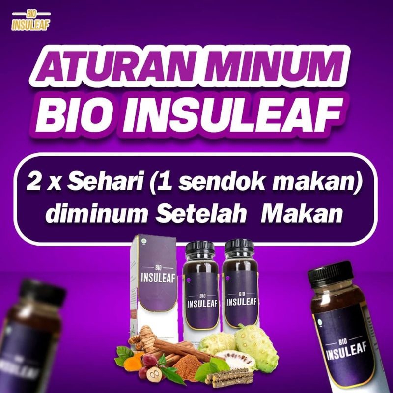 

bio insuleaf herbal kencing manis obat herbal paket 2 Botol
