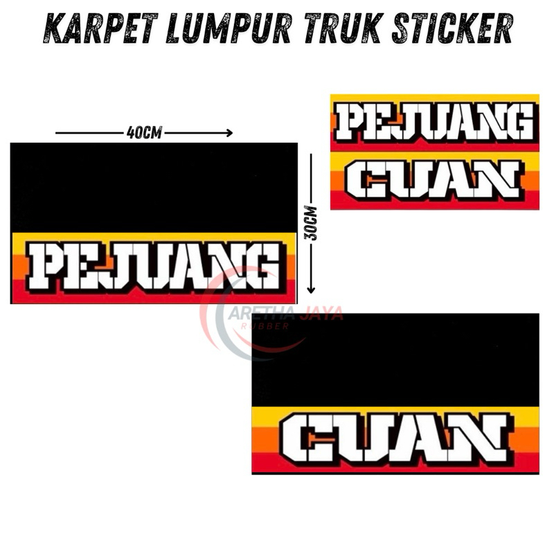 Karpet lumpur truk sticker / karpet lumpur truk coltdiesel engkel RB9