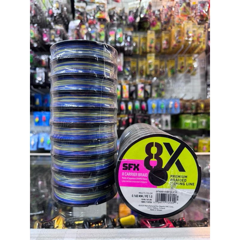 SENAR PE SUFIX SFX 8X 100Mtr Multicolour