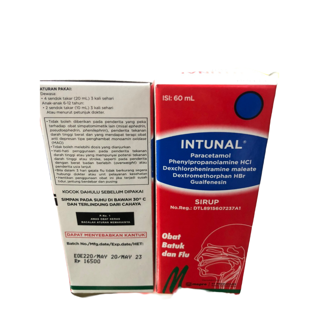 Intunal Sirup Obat Demam Anak Obat Pilek Anak Obat Pusing Obat Batuk Anak Obat Pilek Dewasa 60mL