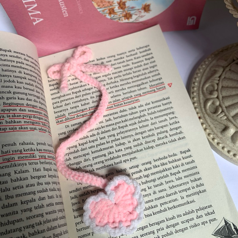 

Bookmark Crochet | Pembatas buku rajut