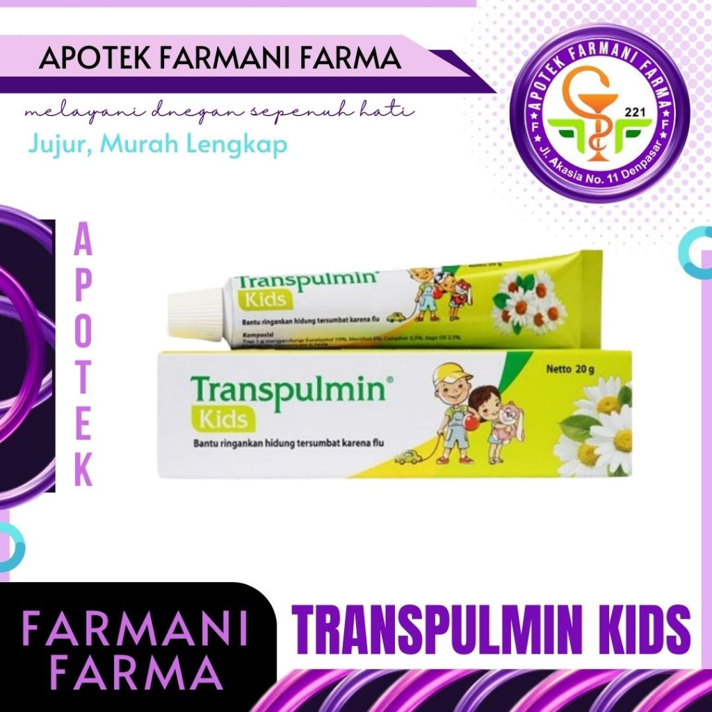 Transpulmin Kids Balsam / Balsam Anak / Balsem Anak / Balsem Transpulmin Anak / Balsem Batuk Anak / 