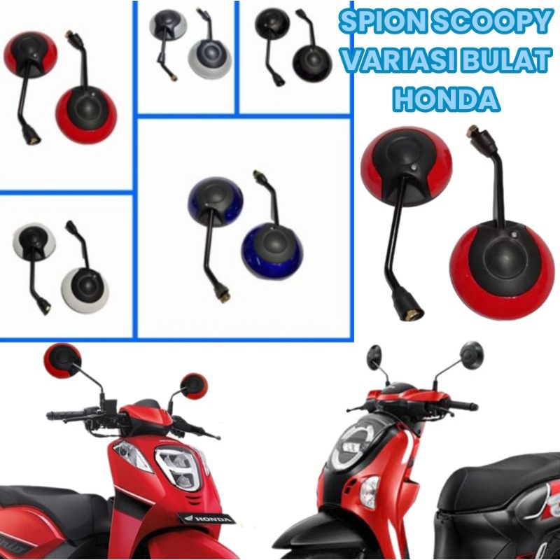 Spion Scoopy Variasi Bulat