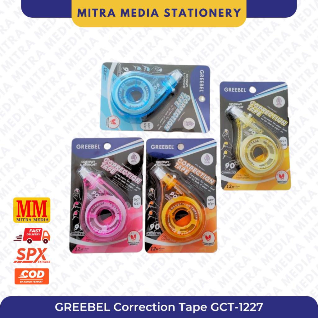 

Correction Tape/Tip X Kertas Greebel GCT 1227